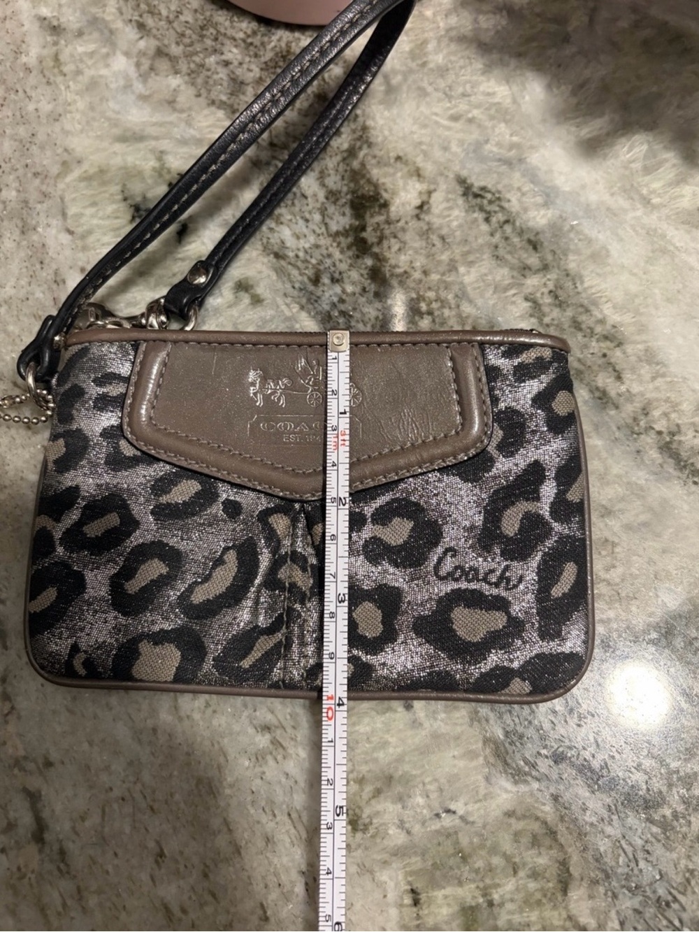 Coach Leopard Print Wristlet